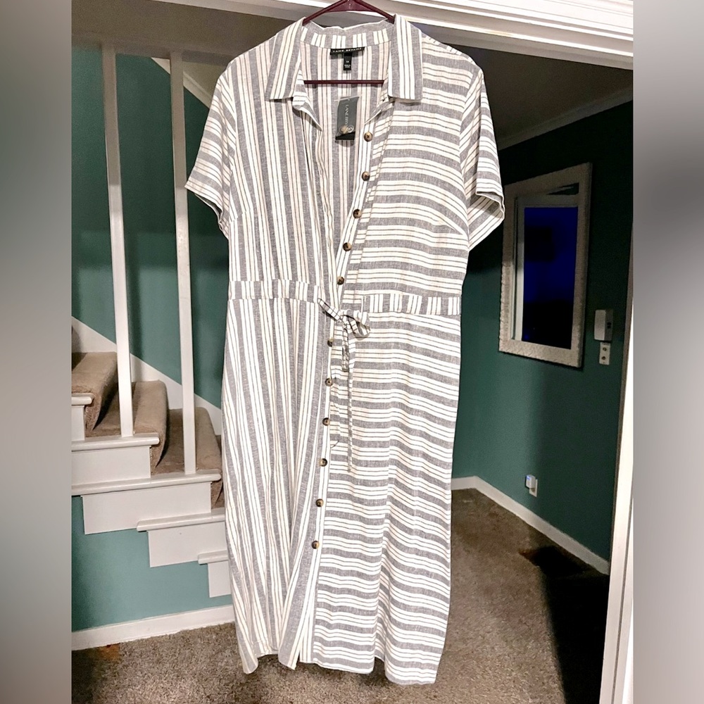 NWT Lane Bryant Button-up Dress, Size 16